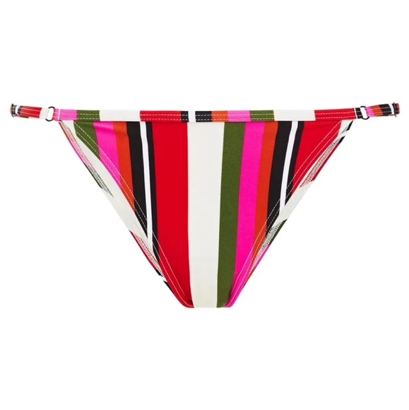 SOLID & STRIPED The Lulu Striped Mid-Rise Bikini Bottom - Picture 2 of 9